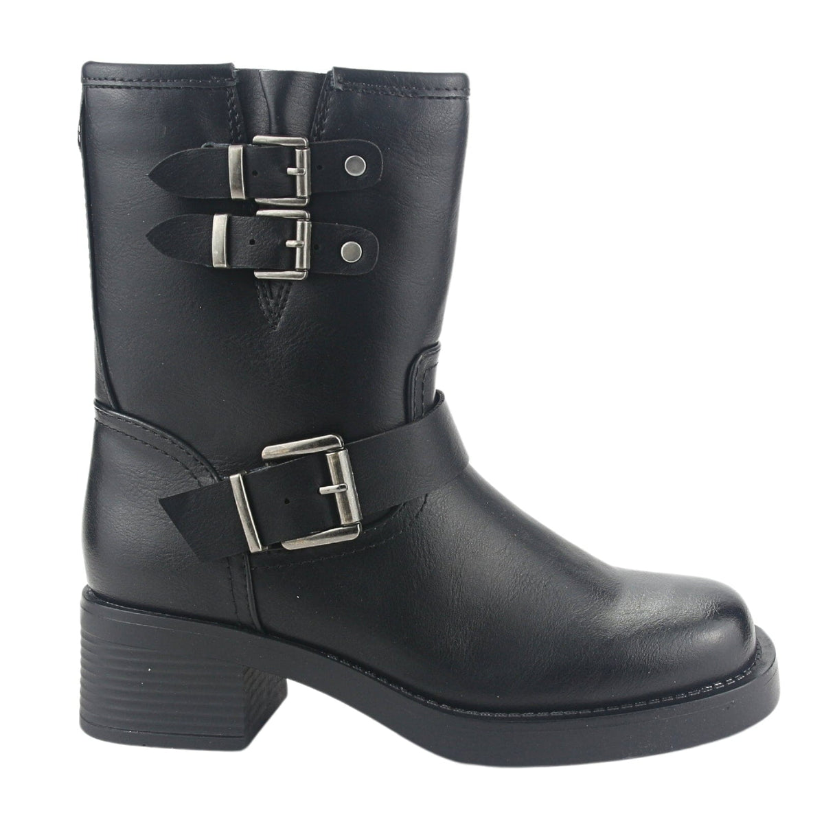 Bota Chalada Mujer Biker-4 Negro Casual Botas Taco Chalada 