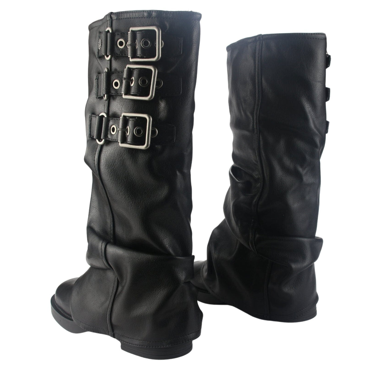 Bota Chalada Mujer Biker-7 Negro Casual Botas Taco Chalada 