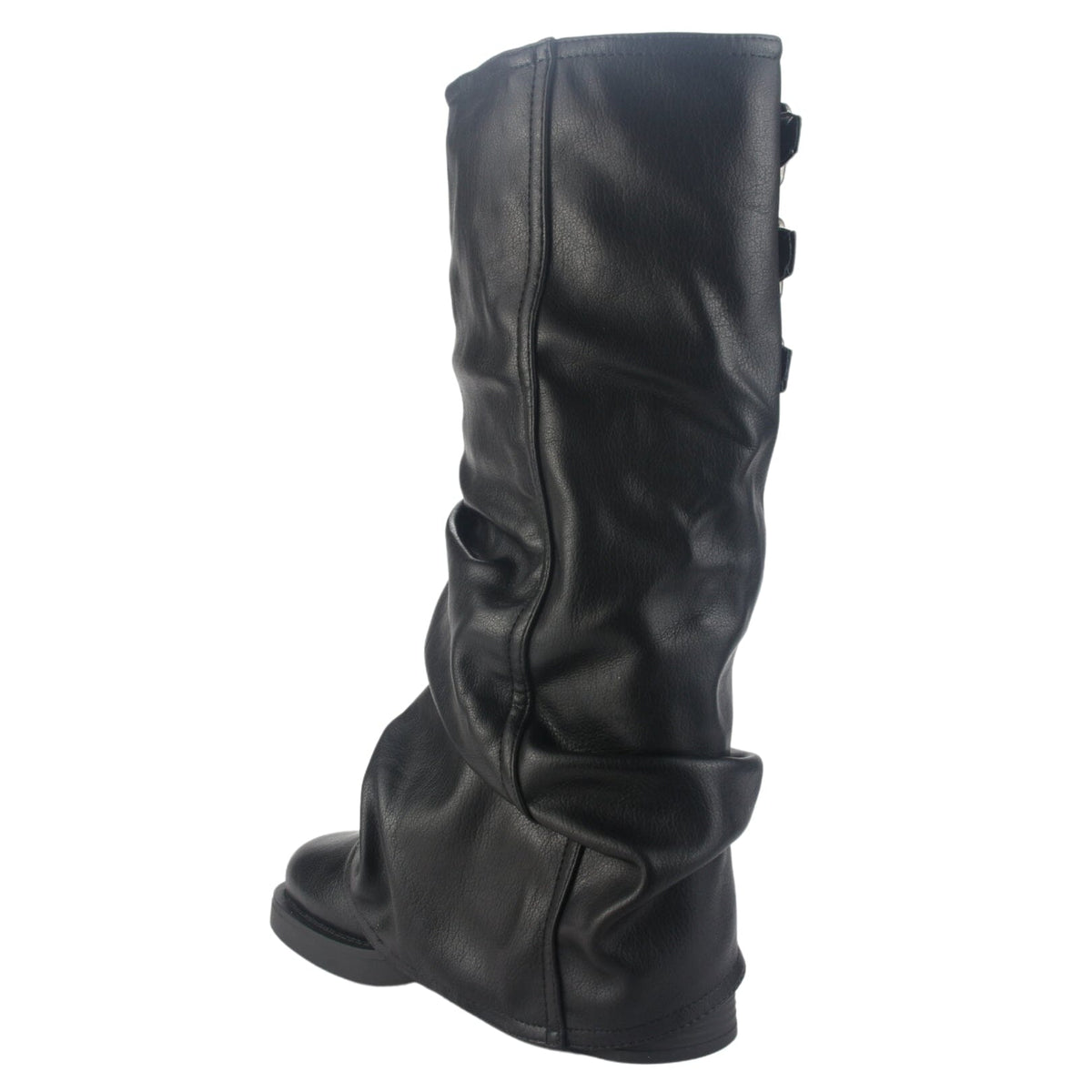 Bota Chalada Mujer Biker-7 Negro Casual Botas Taco Chalada 