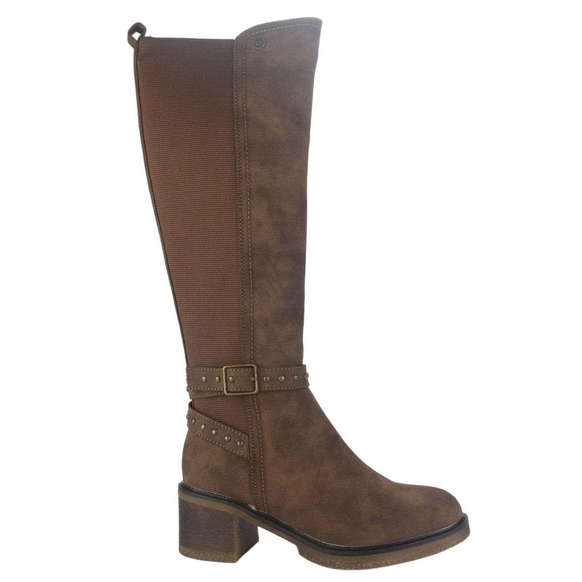 Bota Chalada Mujer Crepe-10 café Casual Botas Taco Chalada 