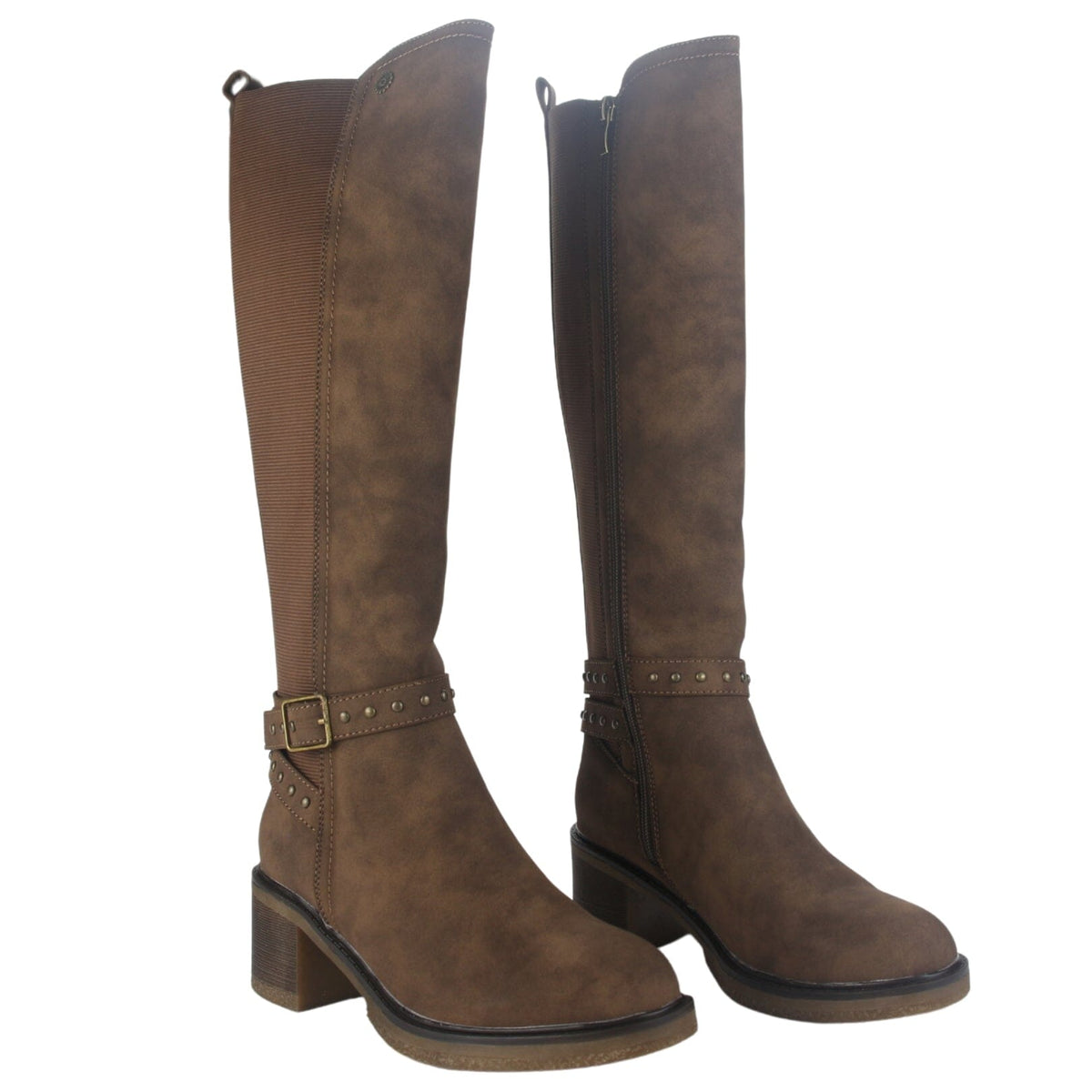 Bota Chalada Mujer Crepe-10 café Casual Botas Taco Chalada 