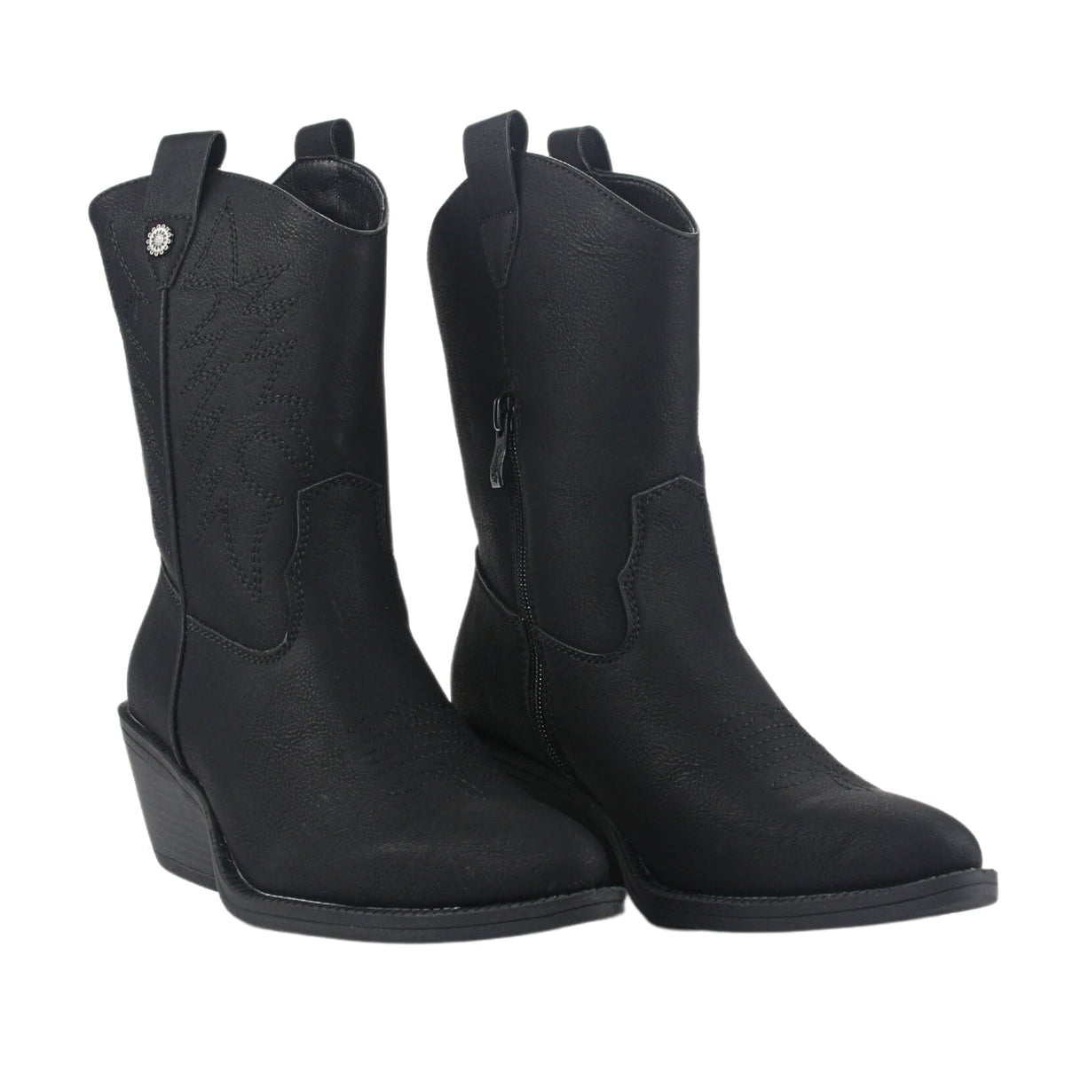 Bota Chalada Mujer Easton-6 Negro Casual Botas Vaqueras Chalada 