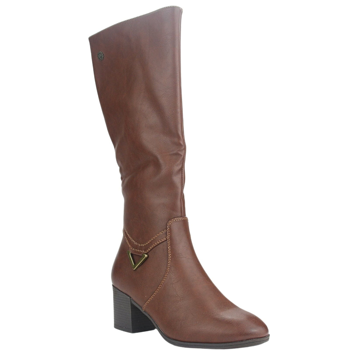Bota Chalada Mujer Gally-1 Brandy Casual Botas Taco Chalada 