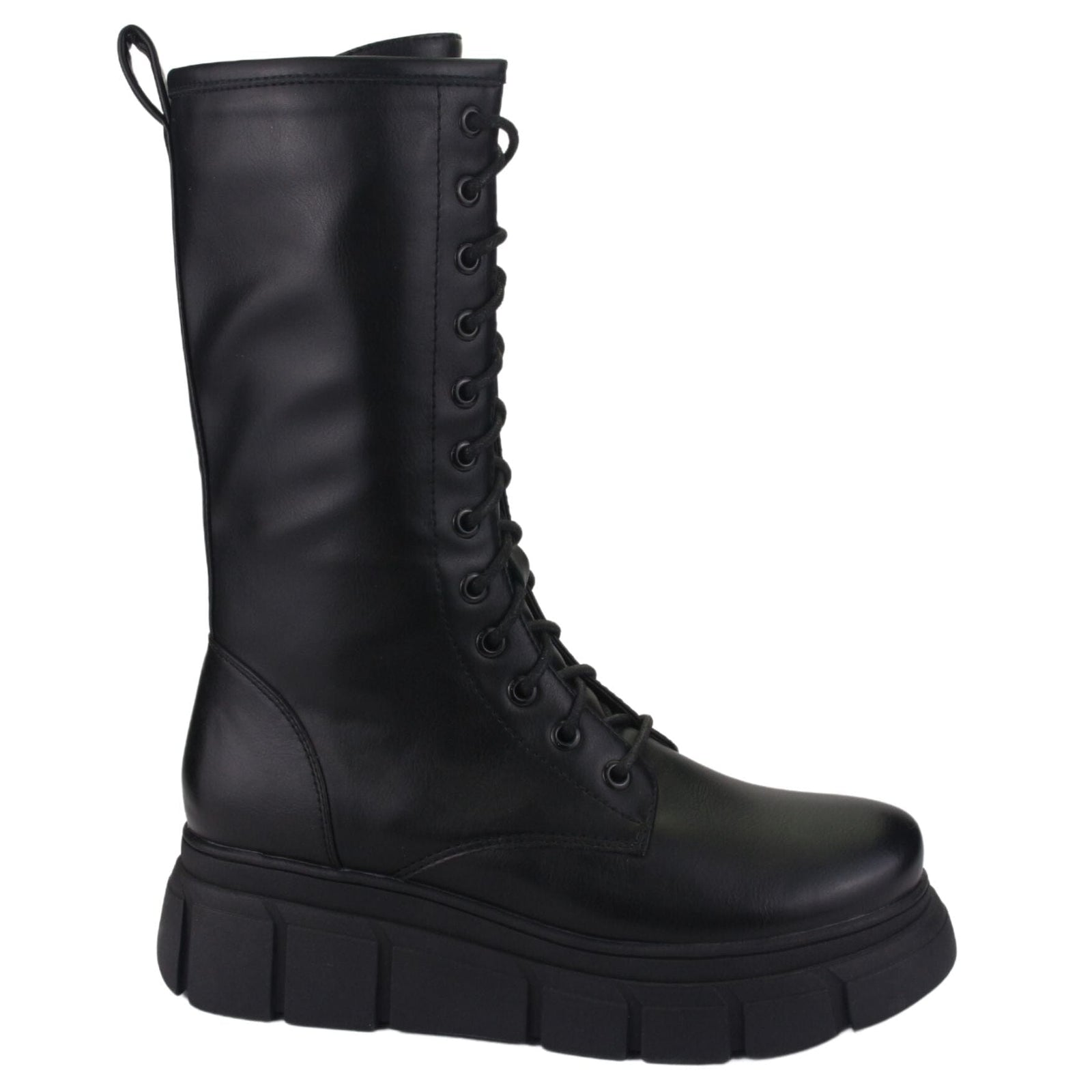 Bota Chalada Mujer Micca-3 Negro Plataforma Botas Taco Chalada 