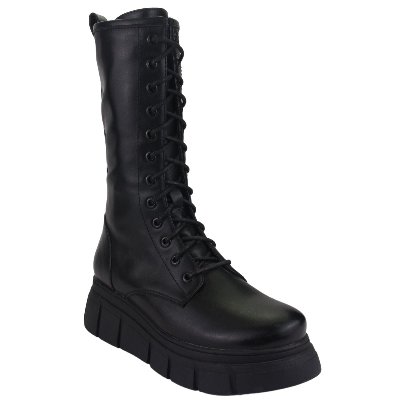 Bota Chalada Mujer Micca-3 Negro Plataforma Botas Taco Chalada 
