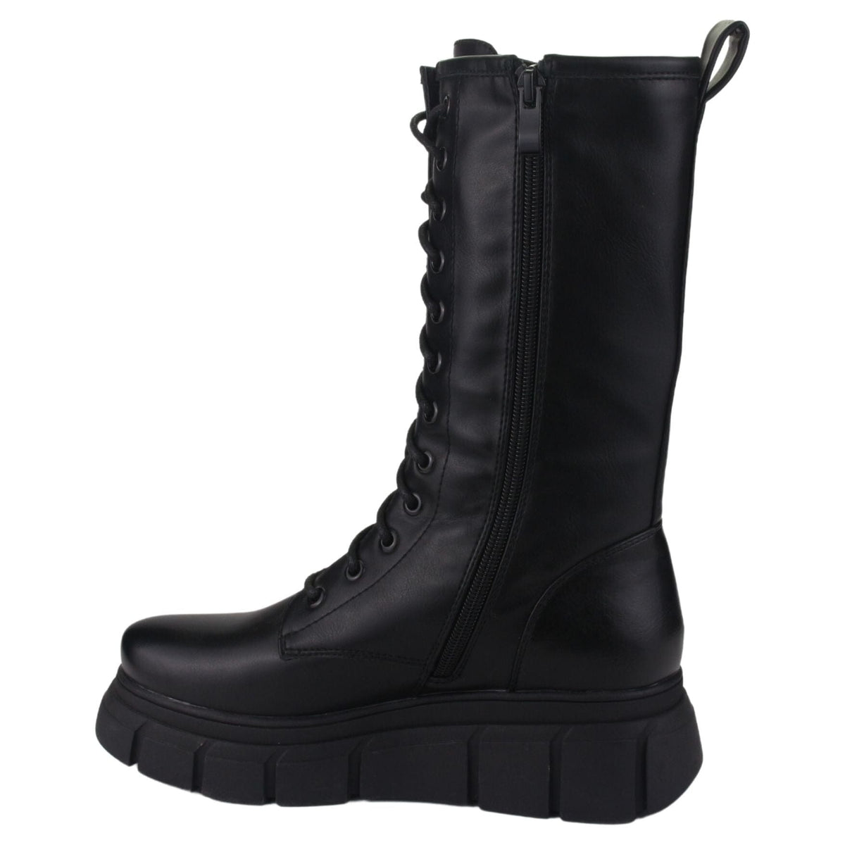 Bota Chalada Mujer Micca-3 Negro Plataforma Botas Taco Chalada 