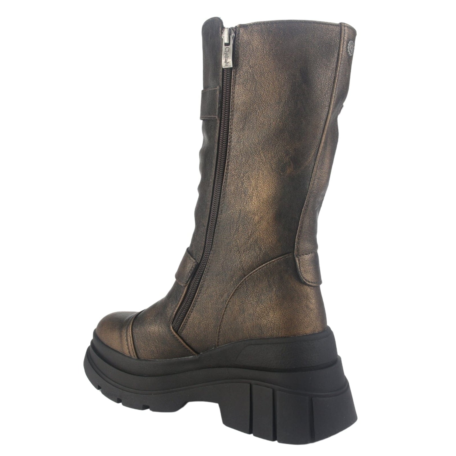Bota Chalada Mujer Natirus-2 Café Casual Botas Plataforma Chalada 