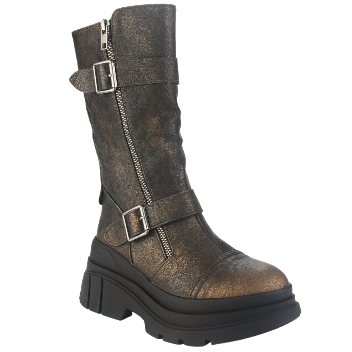 Bota Chalada Mujer Natirus-2 Café Casual Botas Plataforma Chalada 