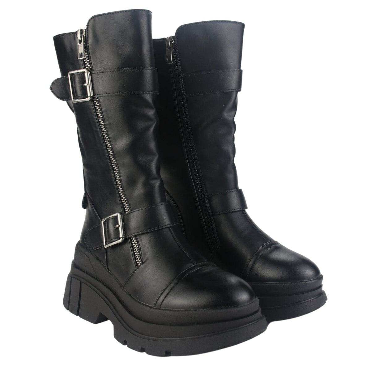 Bota Chalada Mujer Natirus-2 Negro Casual Botas Plataforma Chalada 