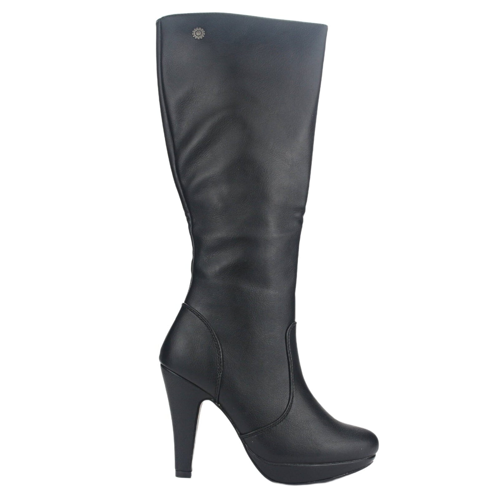 Bota Chalada Mujer Plataform30 Negro Casual Botas Taco Chalada 