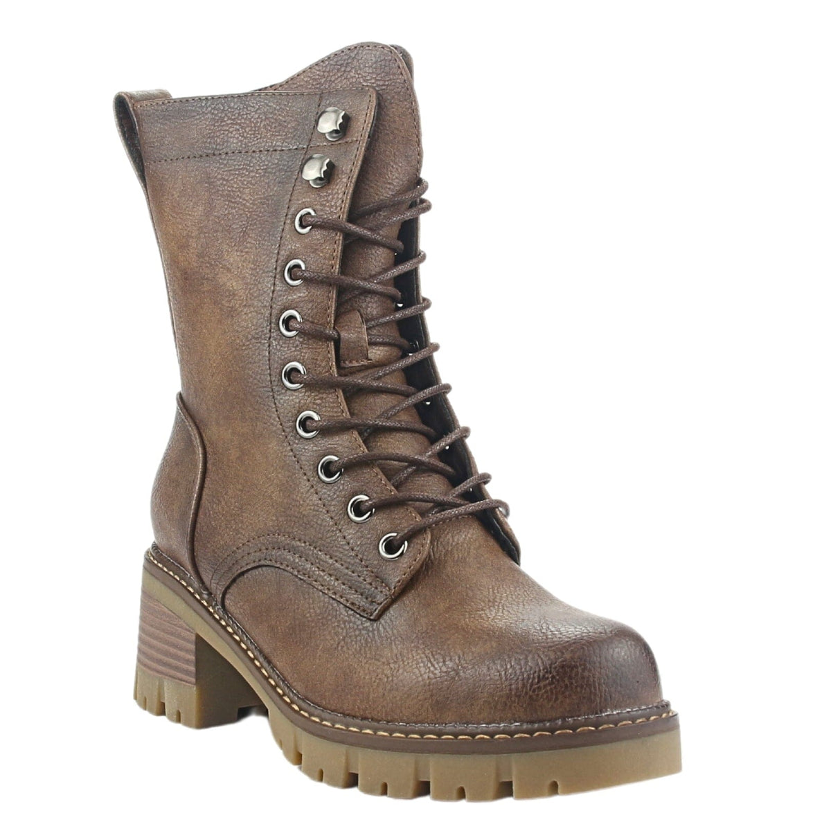 Bota Chalada Mujer Sindy-5 Café Casual Botas Taco Chalada 