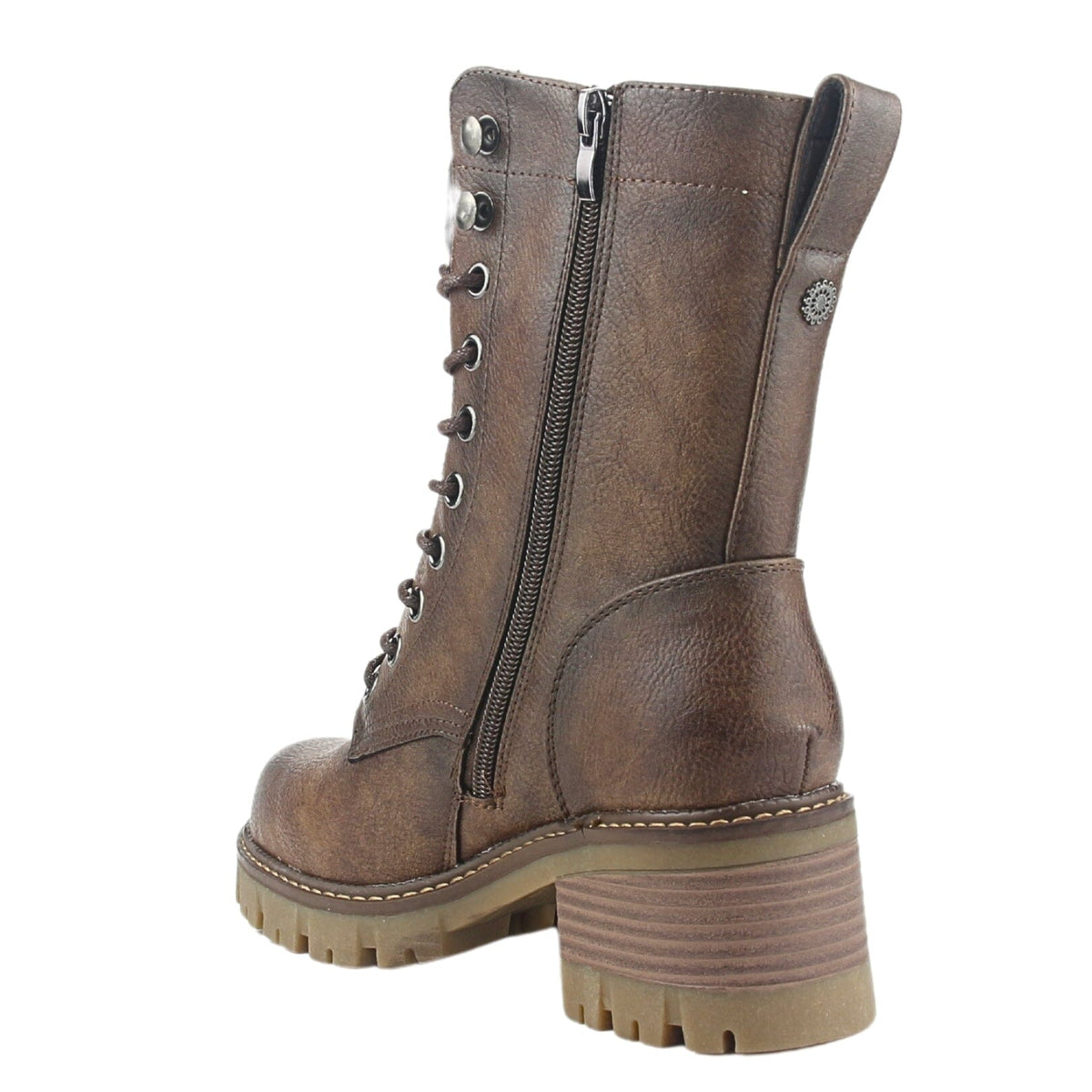 Bota Chalada Mujer Sindy-5 Café Casual Botas Taco Chalada 