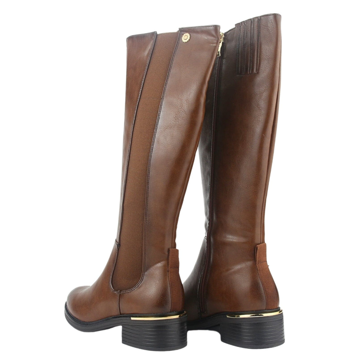 Bota Chalada Mujer Trafa-1 Café Casual Botas Taco Chalada 