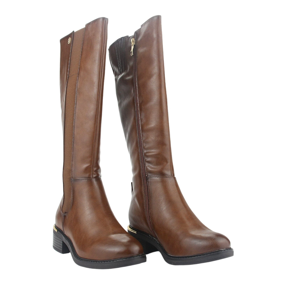 Bota Chalada Mujer Trafa-1 Café Casual Botas Taco Chalada 