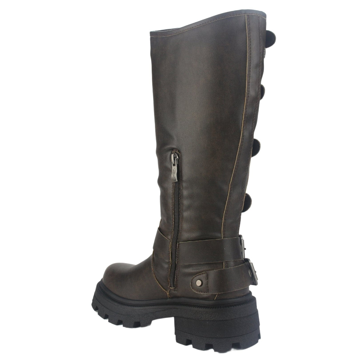 Bota Chalada Mujer Triva-1 Café Casual Botas Plataforma Chalada 