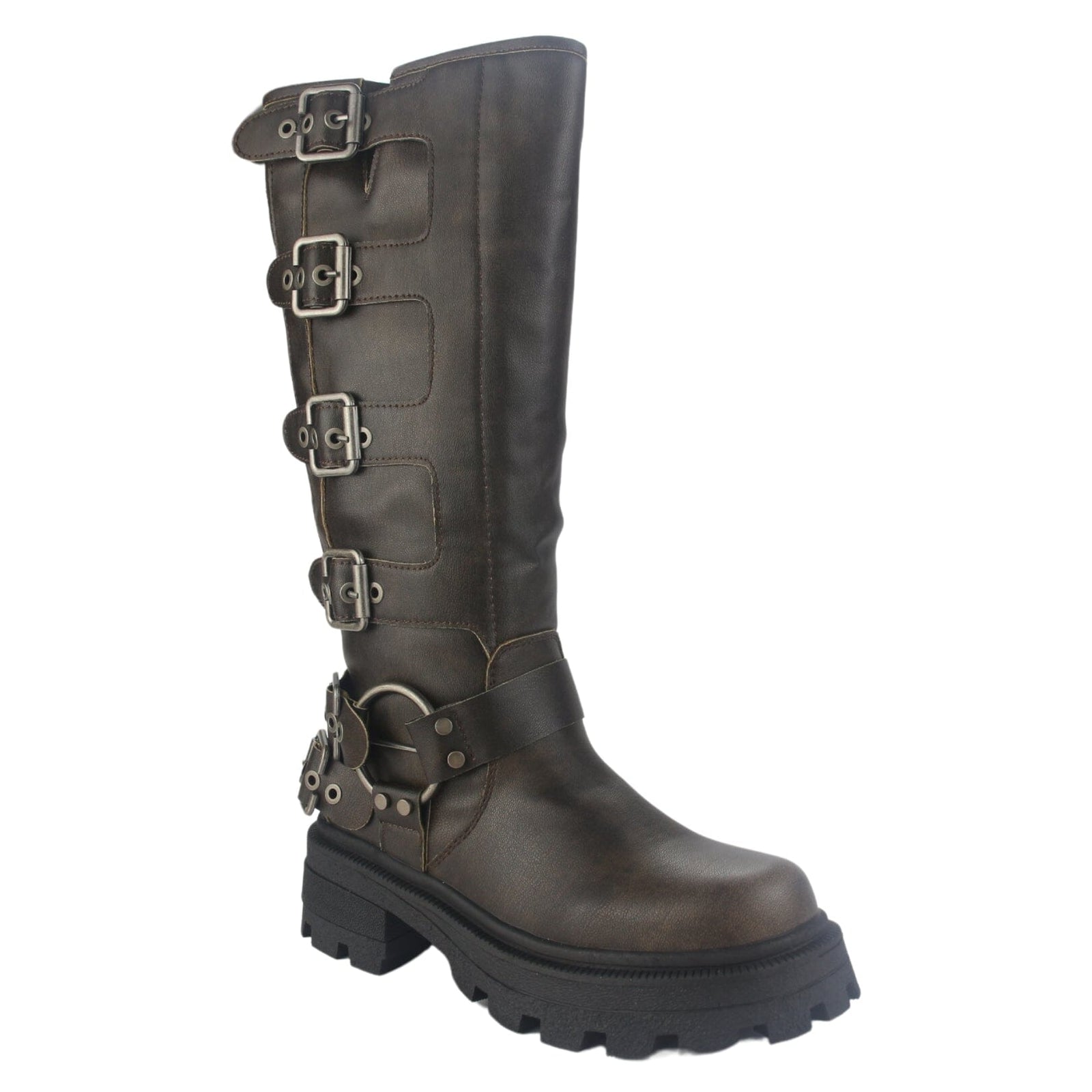 Bota Chalada Mujer Triva-1 Café Casual Botas Plataforma Chalada 