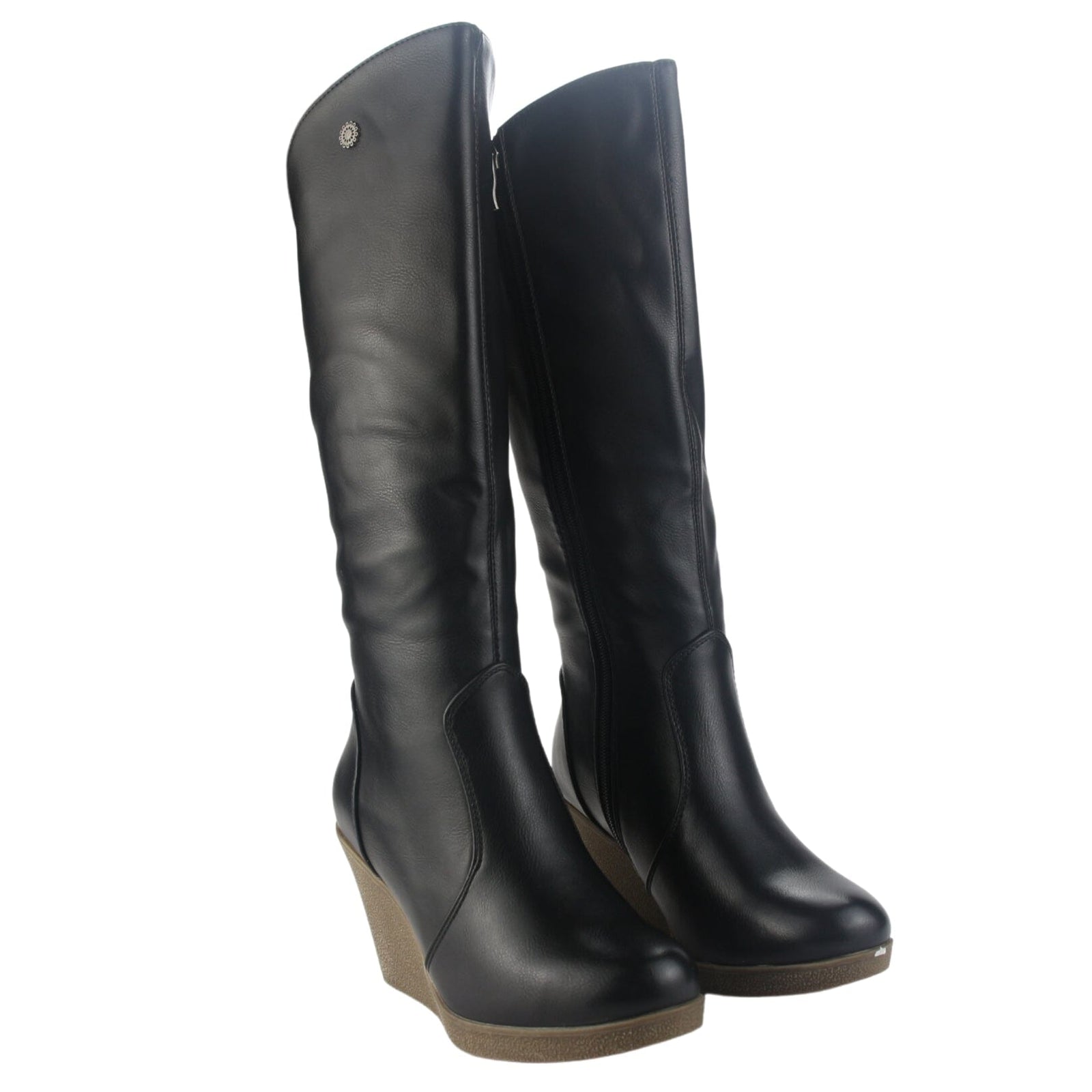 Bota Chalada Mujer Wedge-22 Negro Casual Botas Chalada 