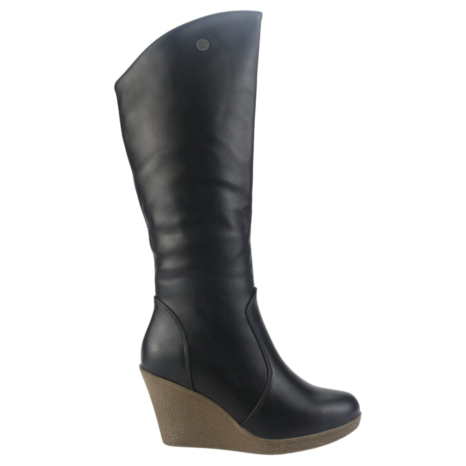 Bota Chalada Mujer Wedge-22 Negro Casual Botas Chalada 