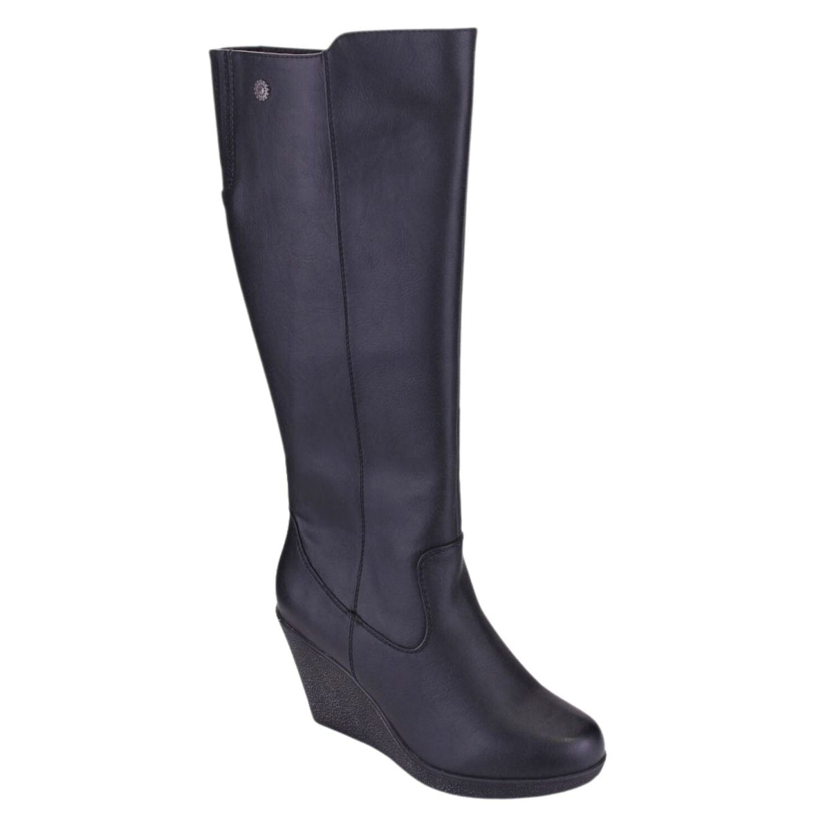 Bota Chalada Mujer Wedge-36 Negro Plataforma Botines Chalada 