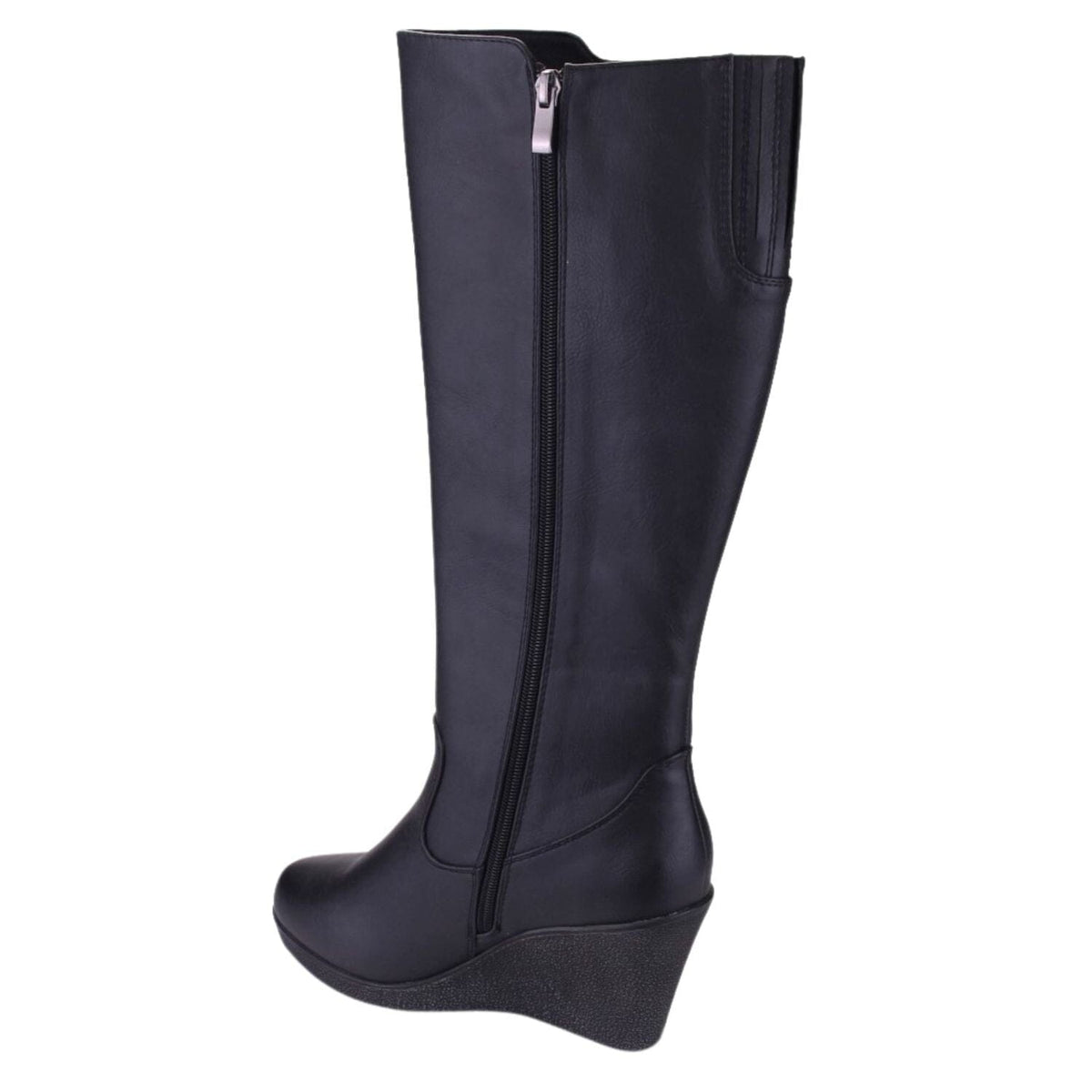 Bota Chalada Mujer Wedge-36 Negro Plataforma Botines Chalada 