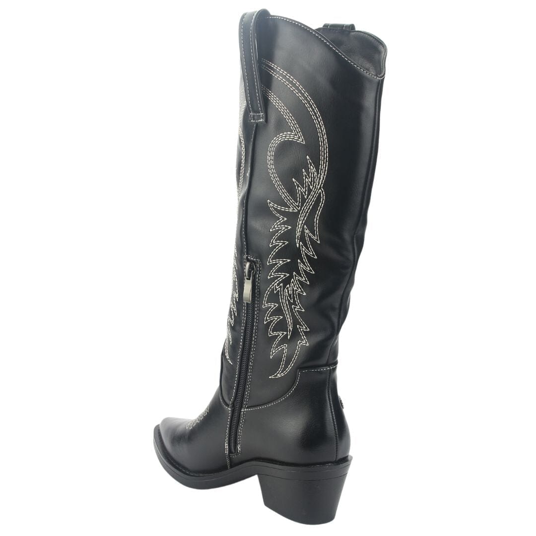 Bota Chalada Mujer West-20 Negro Casual Botas Taco Chalada 