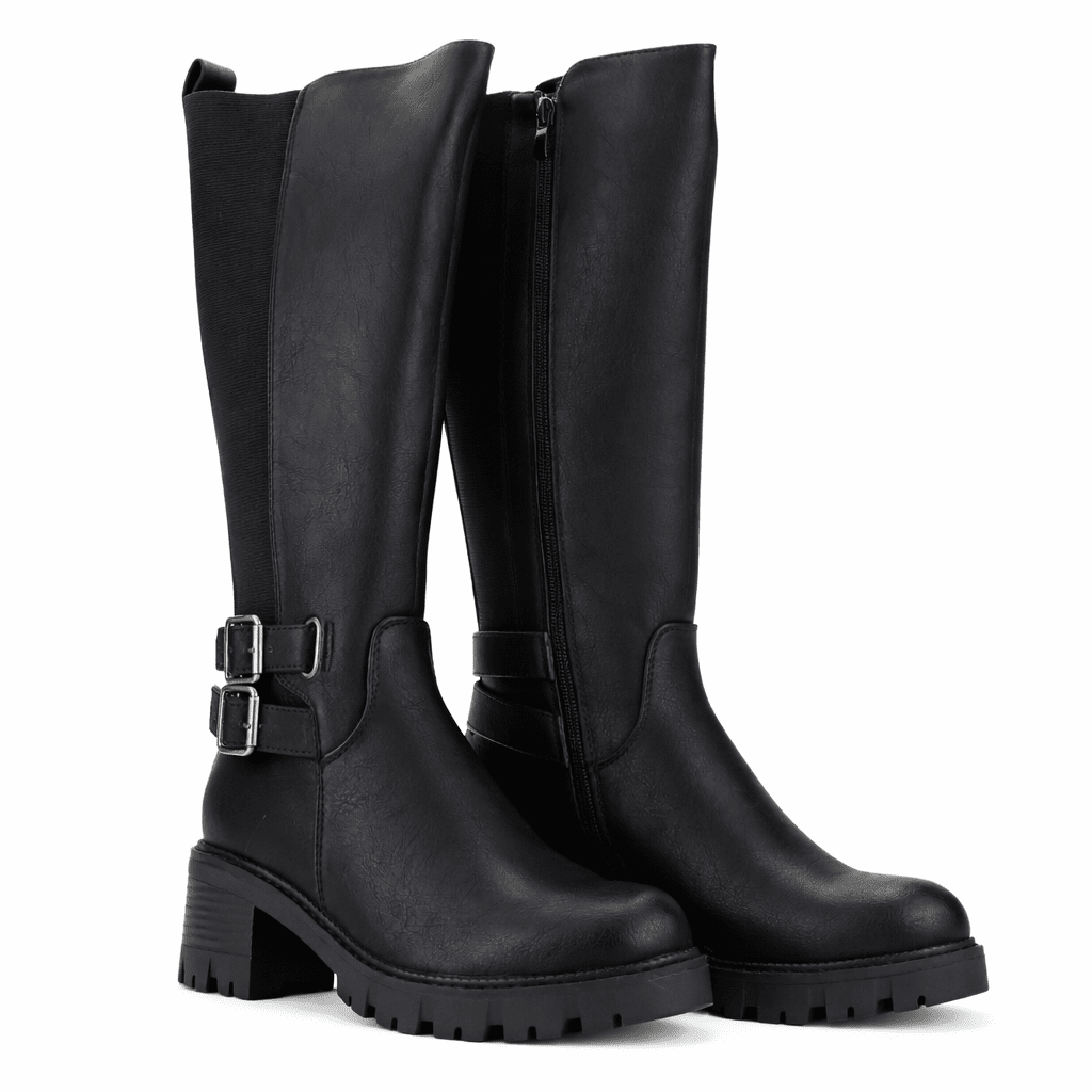 Bota Negro Mujer Casual Chalada Sindy Botas Taco Chalada 