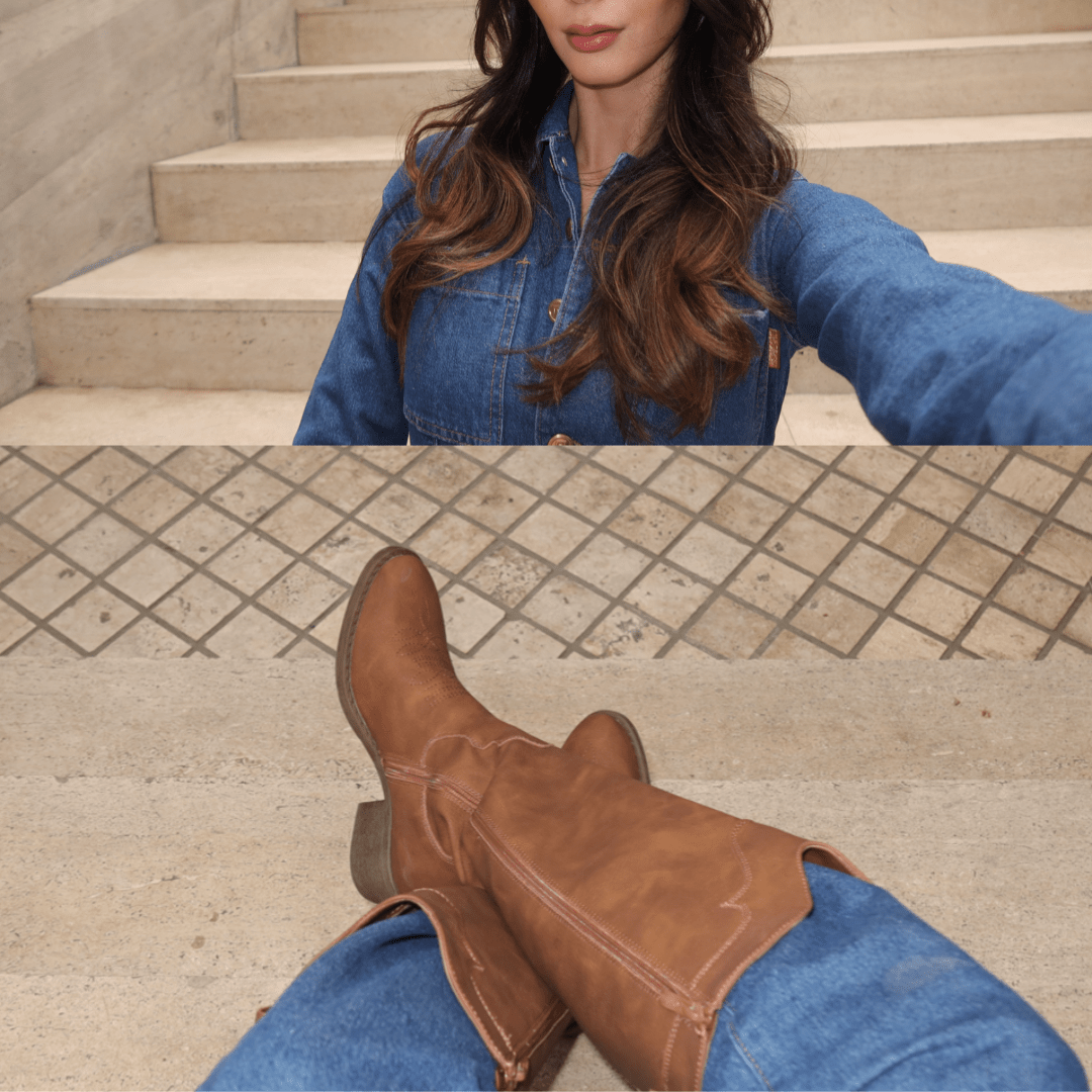 Bota Tostado Mujer Casual Chalada Camp Botas Taco Chalada 