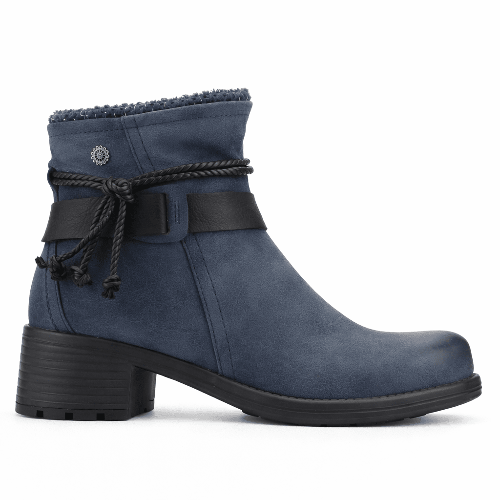 Botin Azul Mujer Casual Chalada Torke Botines Taco Chalada 
