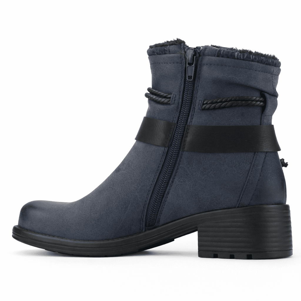 Botin Azul Mujer Casual Chalada Torke Botines Taco Chalada 