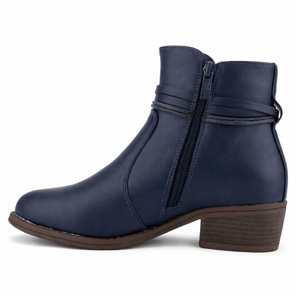 Botin Azul Mujer Casual Chalada Trosi Botines Taco Chalada 