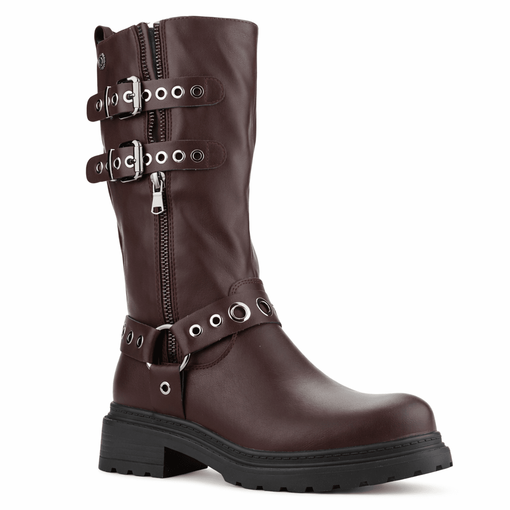 Botin Burdeo Mujer Casual Chalada Bika Botines Taco Chalada 