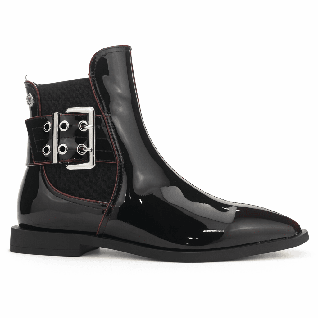 Botin Burdeo Mujer Casual Chalada Slik Botines Taco Chalada 