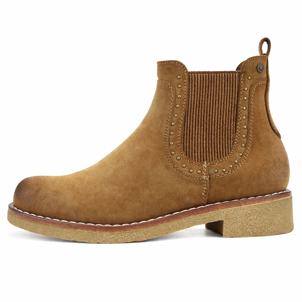 Botin Café Mujer Casual Chalada Creva Botines Taco Chalada 