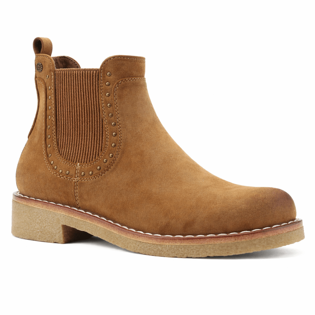 Botin Café Mujer Casual Chalada Creva Botines Taco Chalada 