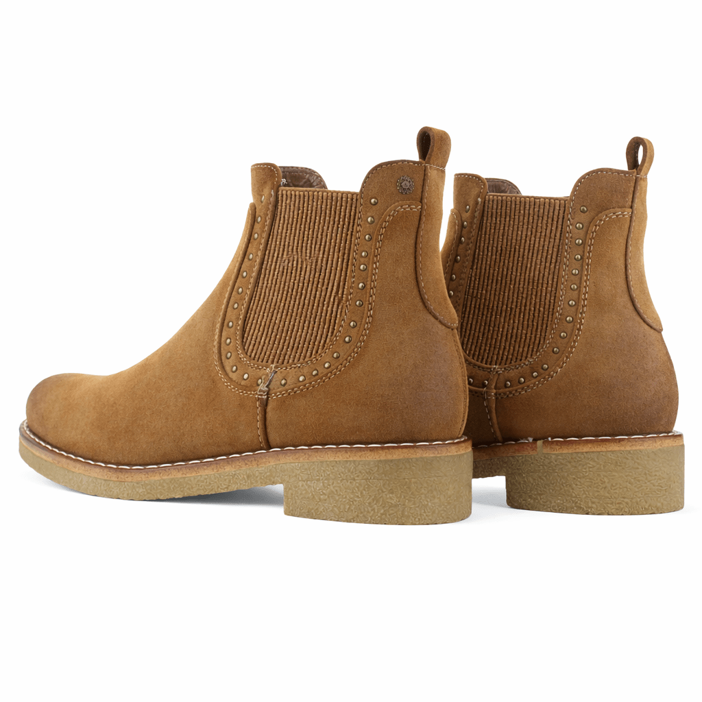 Botin Café Mujer Casual Chalada Creva Botines Taco Chalada 