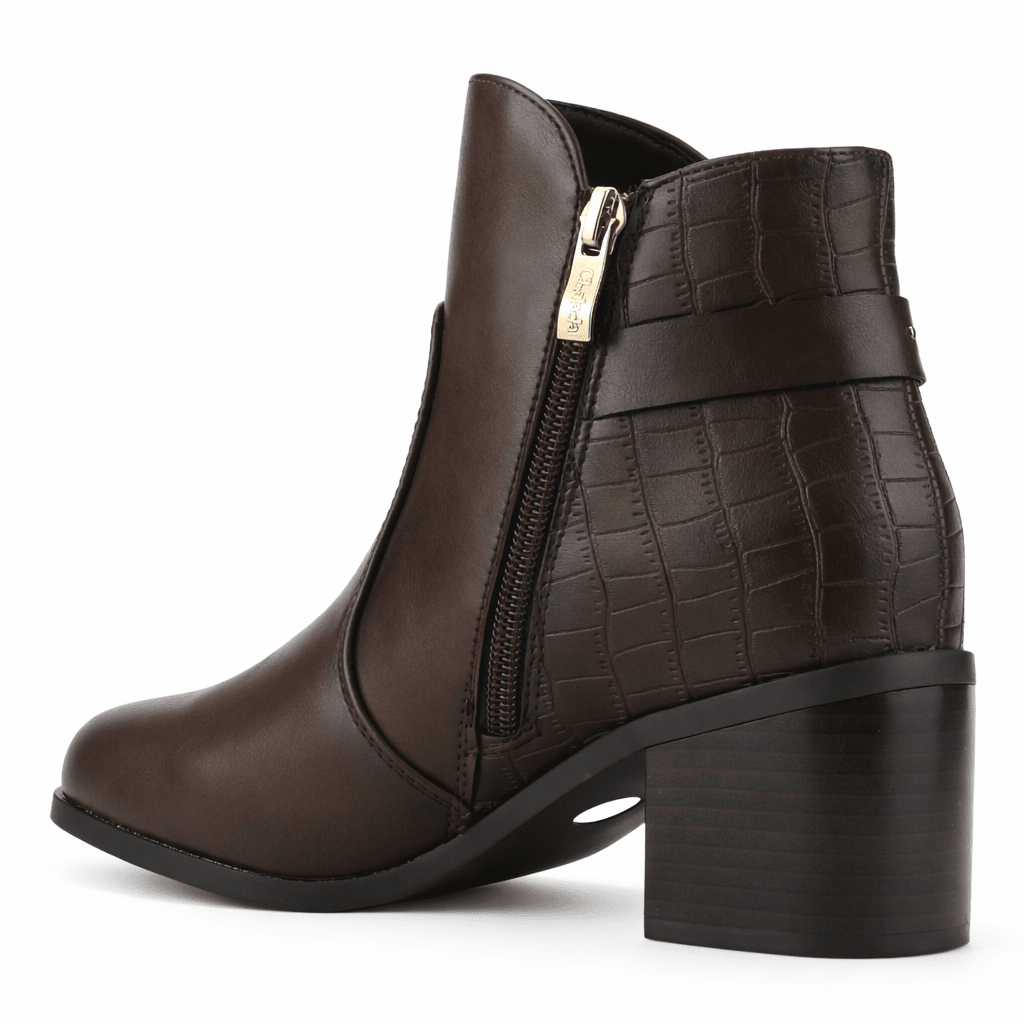 Botin Café Mujer Casual Chalada Diva Botines Taco Chalada 