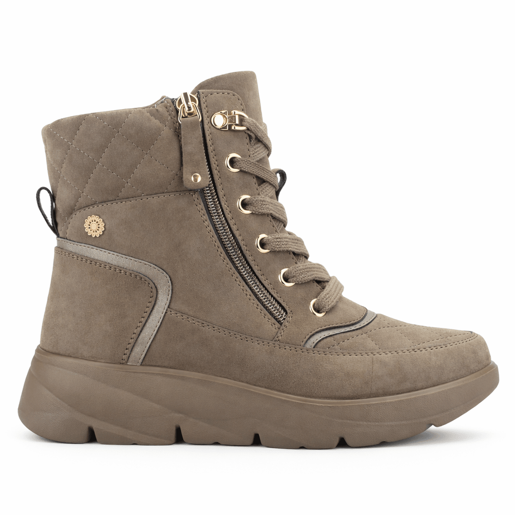 Botin Café Mujer Casual Chalada Gramy Botines Taco Chalada 