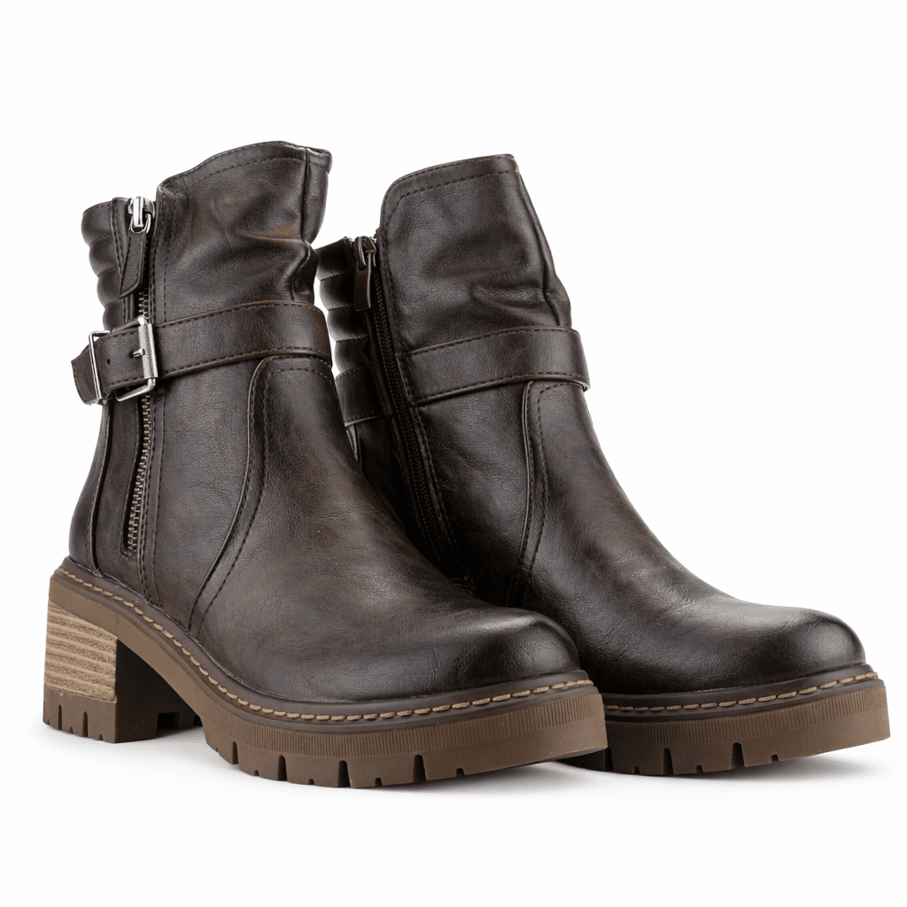 Botin Café Mujer Casual Chalada Ophelia Botines Taco Chalada 