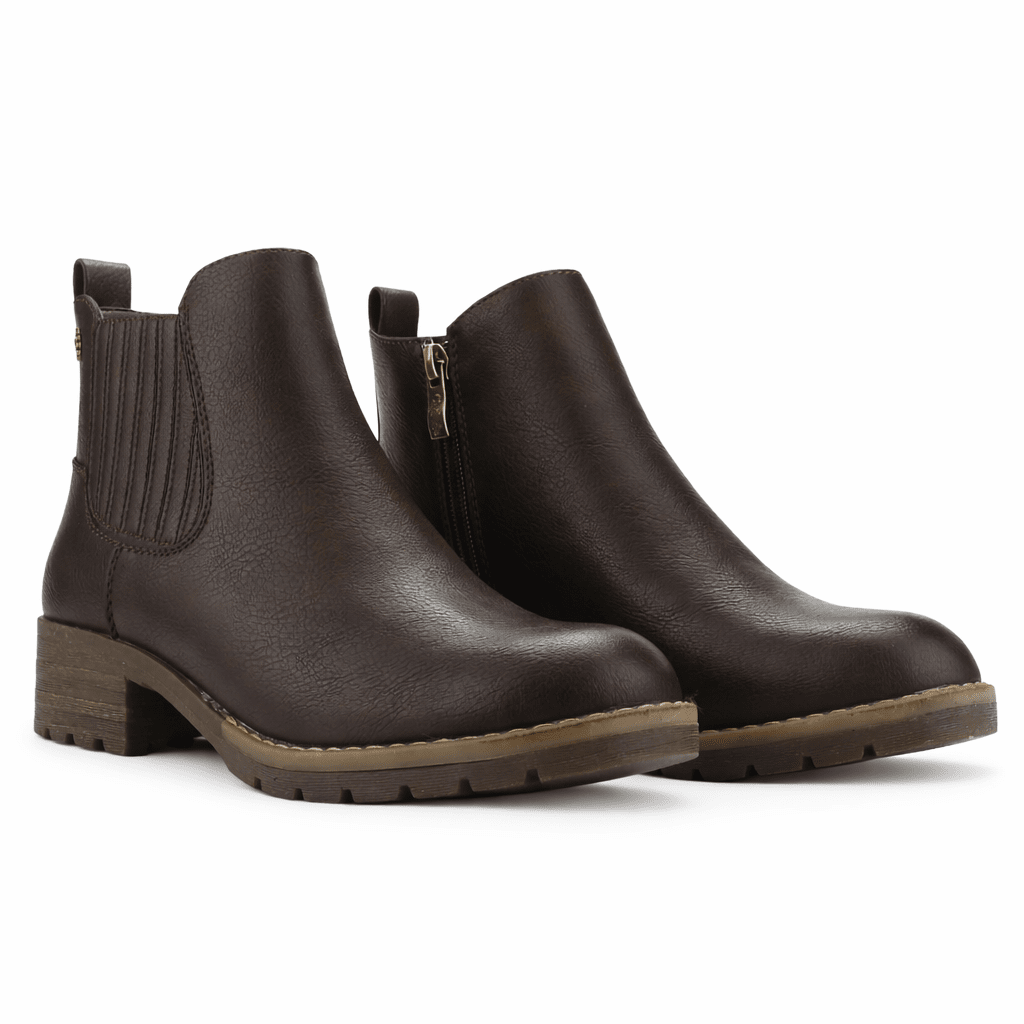 Botin Café Mujer Casual Chalada Torrinew Botines Taco Chalada 