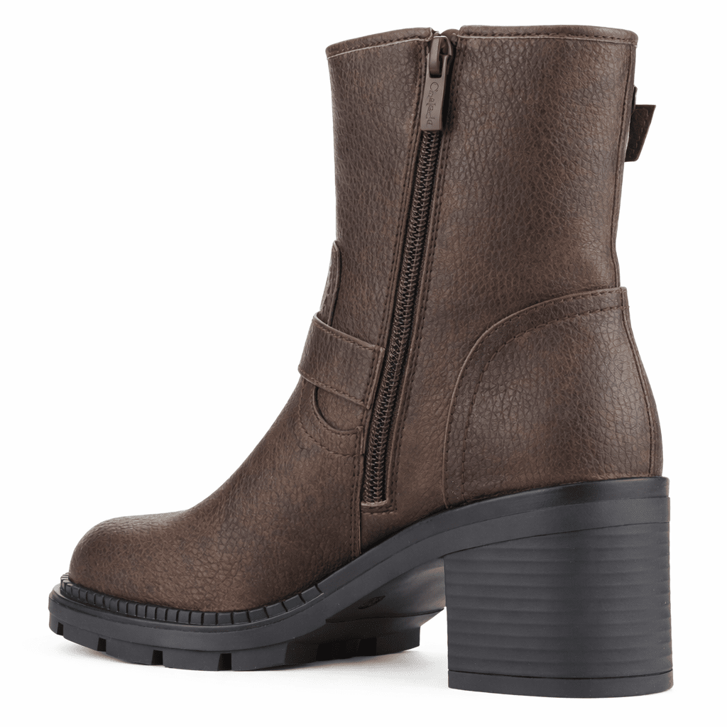 Botin Café Mujer Casual Chalada Treni Botines Taco Chalada 