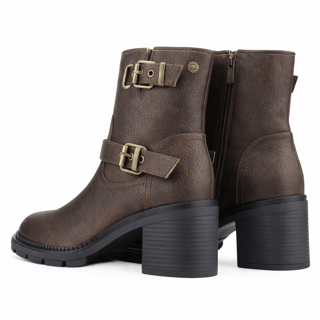 Botin Café Mujer Casual Chalada Treni Botines Taco Chalada 