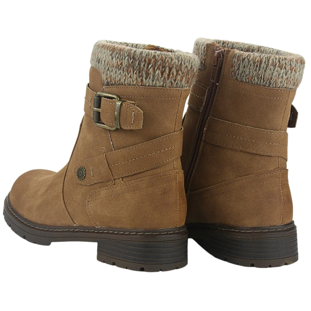 Botin Chalada Mujer Andy-1 Camel Casual Botines Planos Chalada 