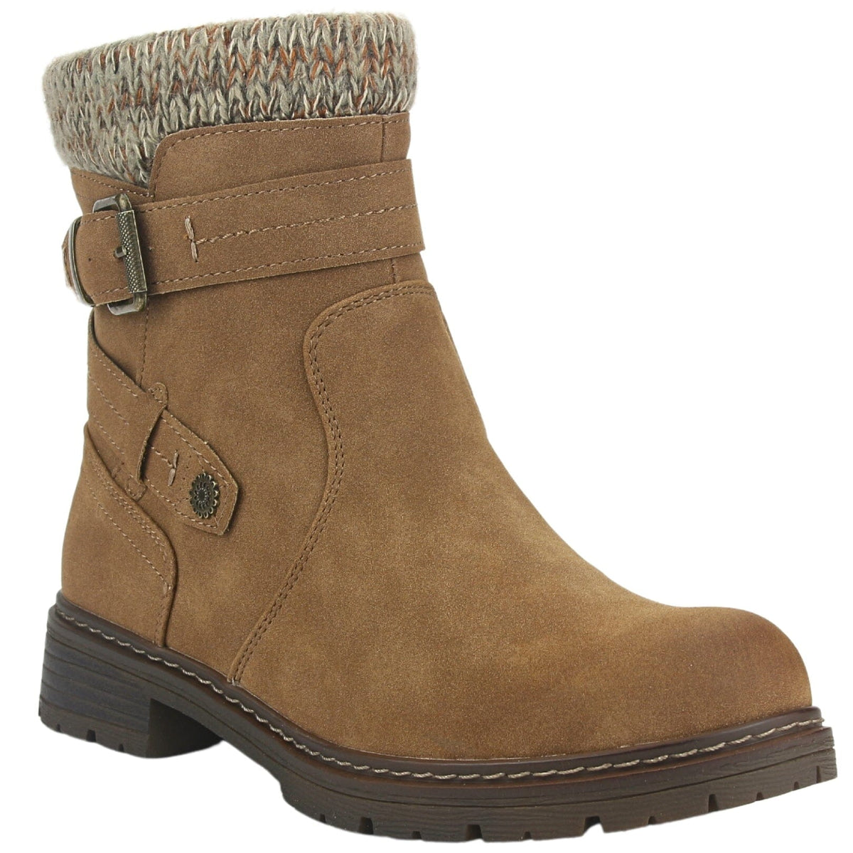 Botin Chalada Mujer Andy-1 Camel Casual Botines Planos Chalada 
