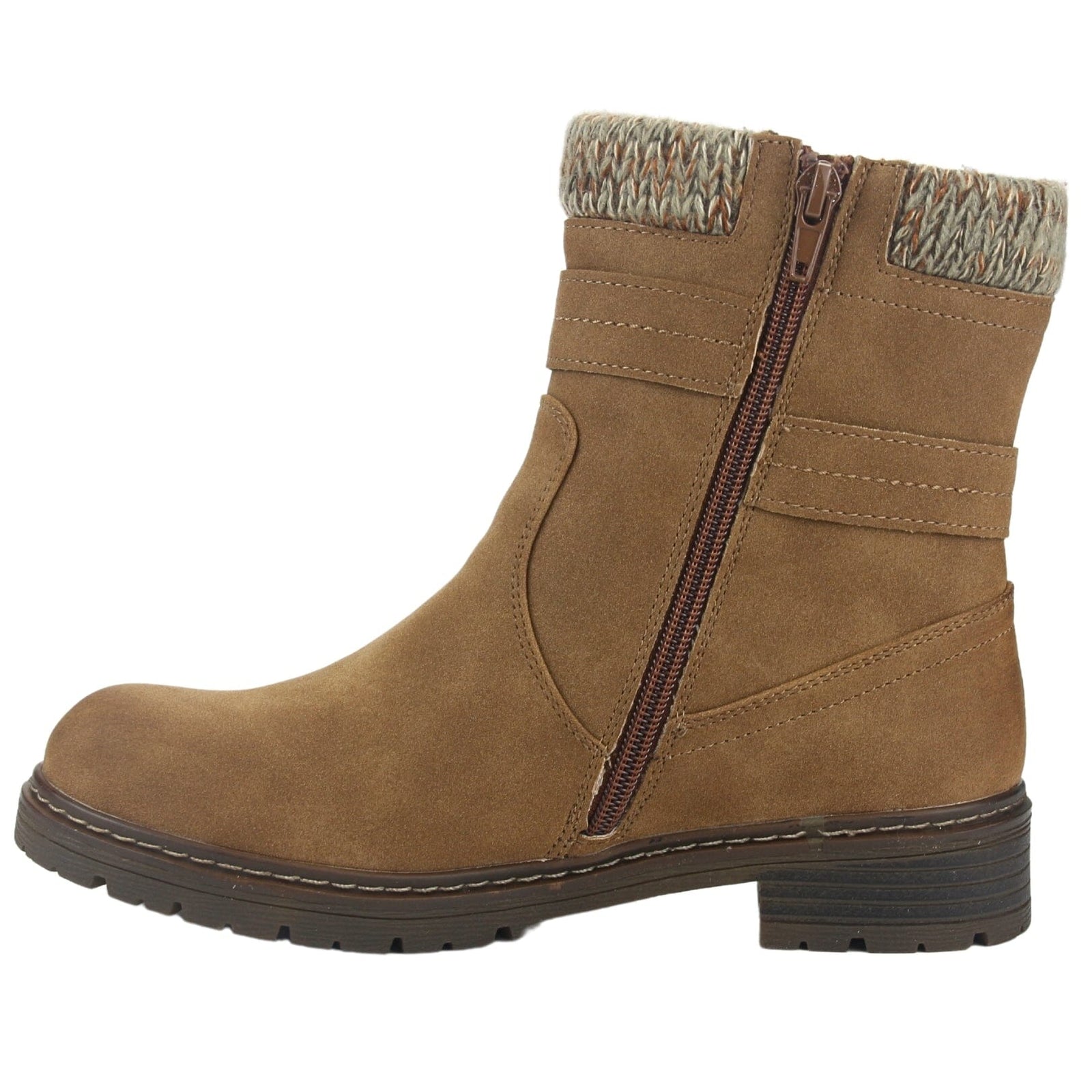 Botin Chalada Mujer Andy-1 Camel Casual Botines Planos Chalada 