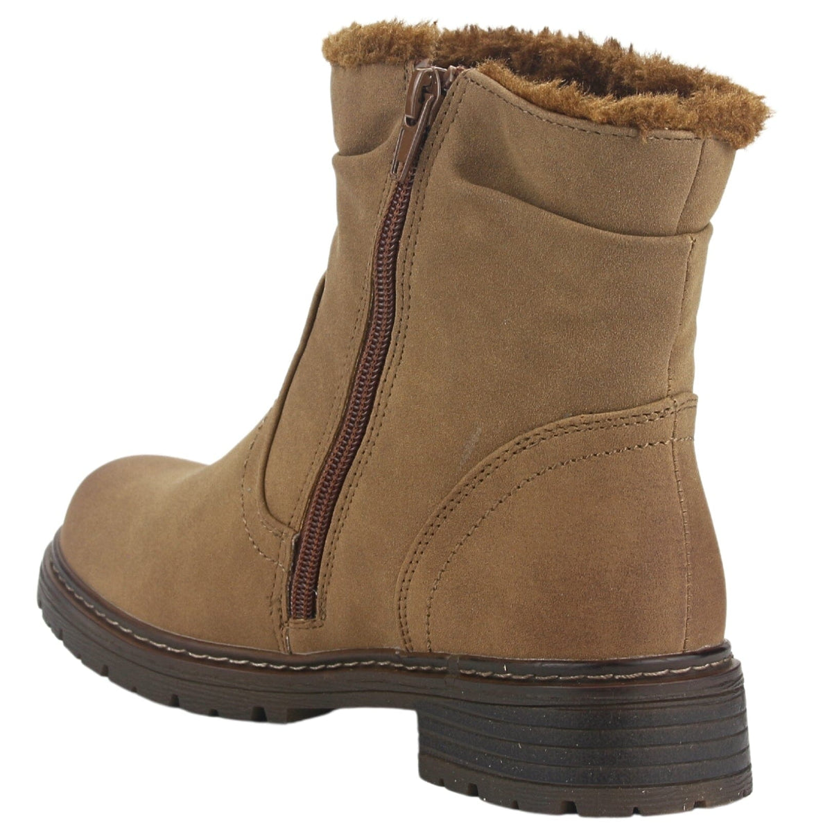 Botin Chalada Mujer Andy-2 Camel Casual Botines Planos Chalada 