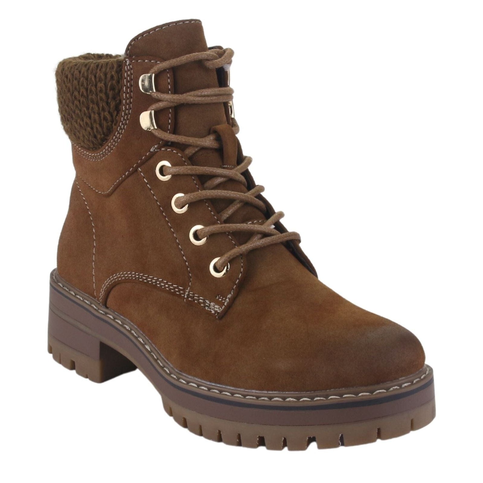Botin Chalada Mujer Armynew-60 Tostado Casual Botines Taco Chalada 