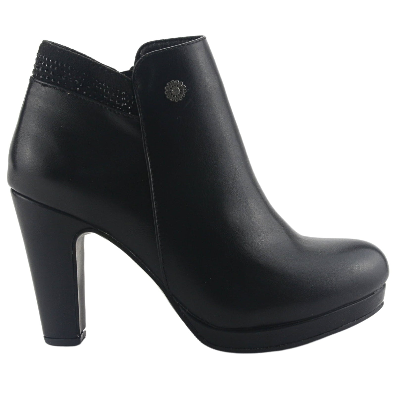 Botin Chalada Mujer Bambina-21 Negro Casual Tacones Altos Chalada 
