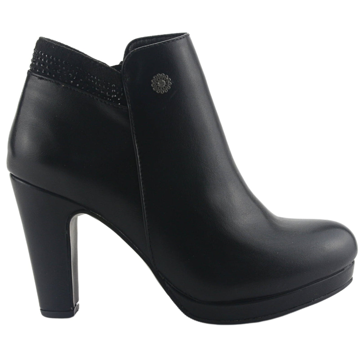 Botin Chalada Mujer Bambina-21 Negro Casual Tacones Altos Chalada 