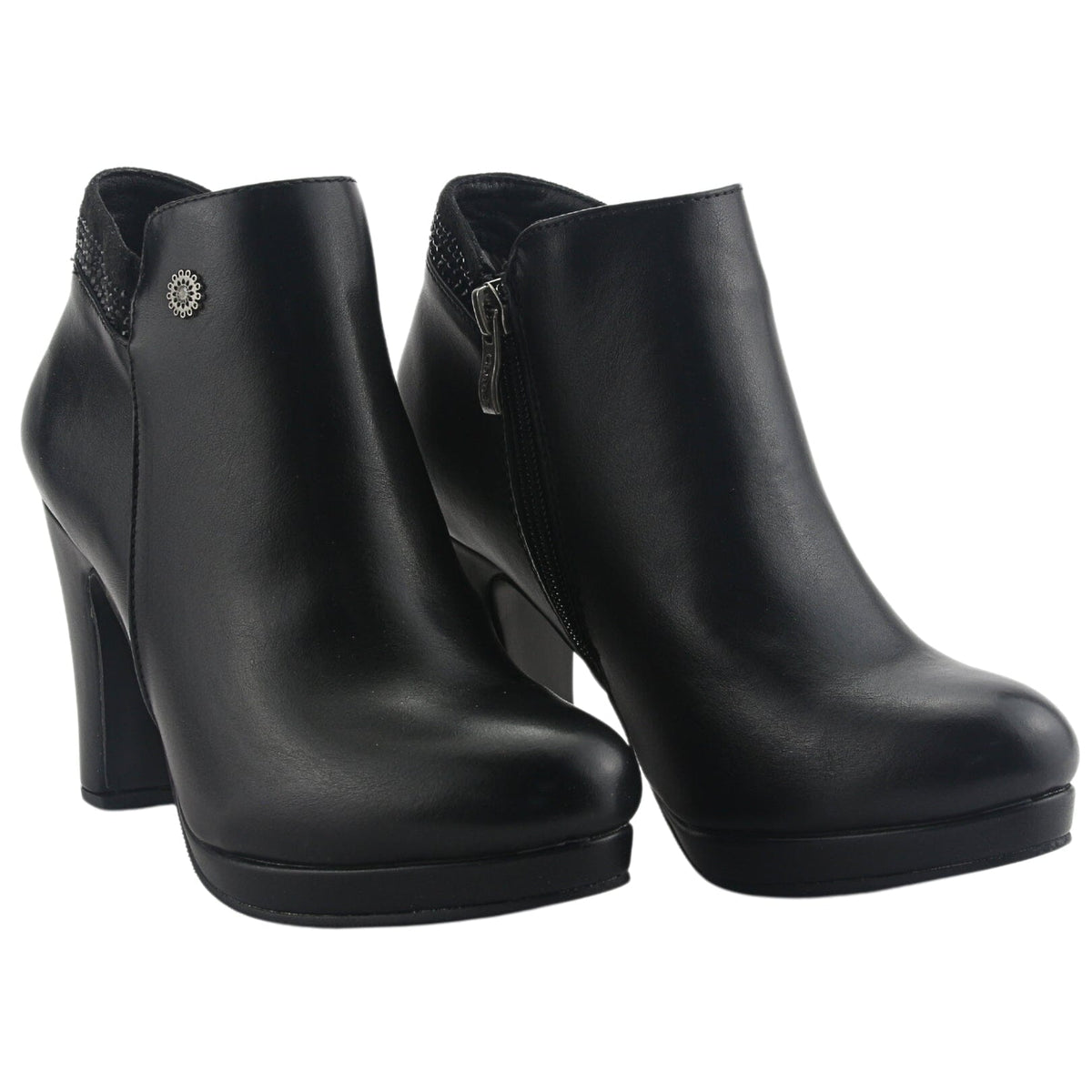 Botin Chalada Mujer Bambina-21 Negro Casual Tacones Altos Chalada 