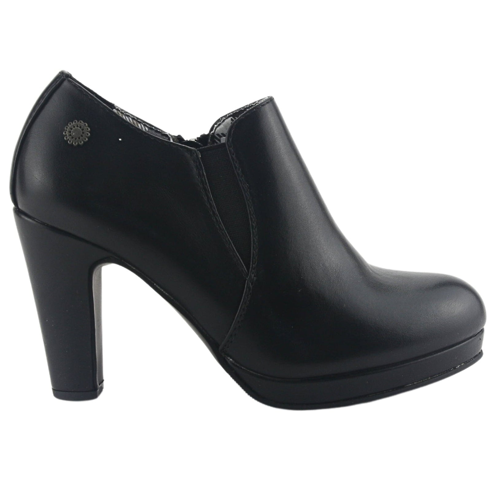 Botin Chalada Mujer Bambina-23 Negro Casual Botines Taco Chalada 
